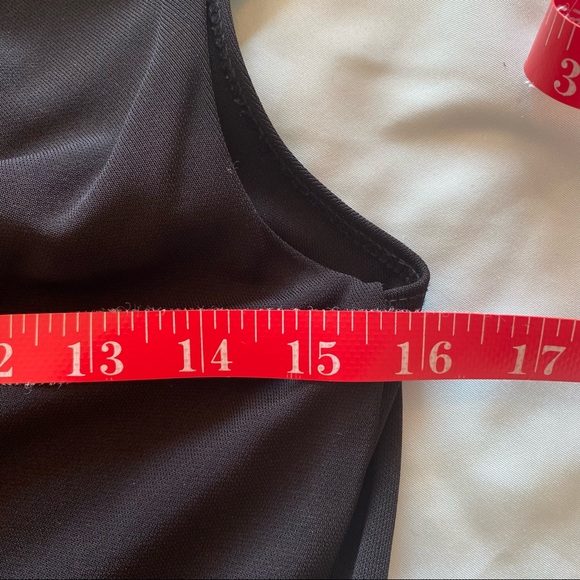 Sleek Black Sleeveless Midi Dress with Cowl Neckline - Picture 7 of 8